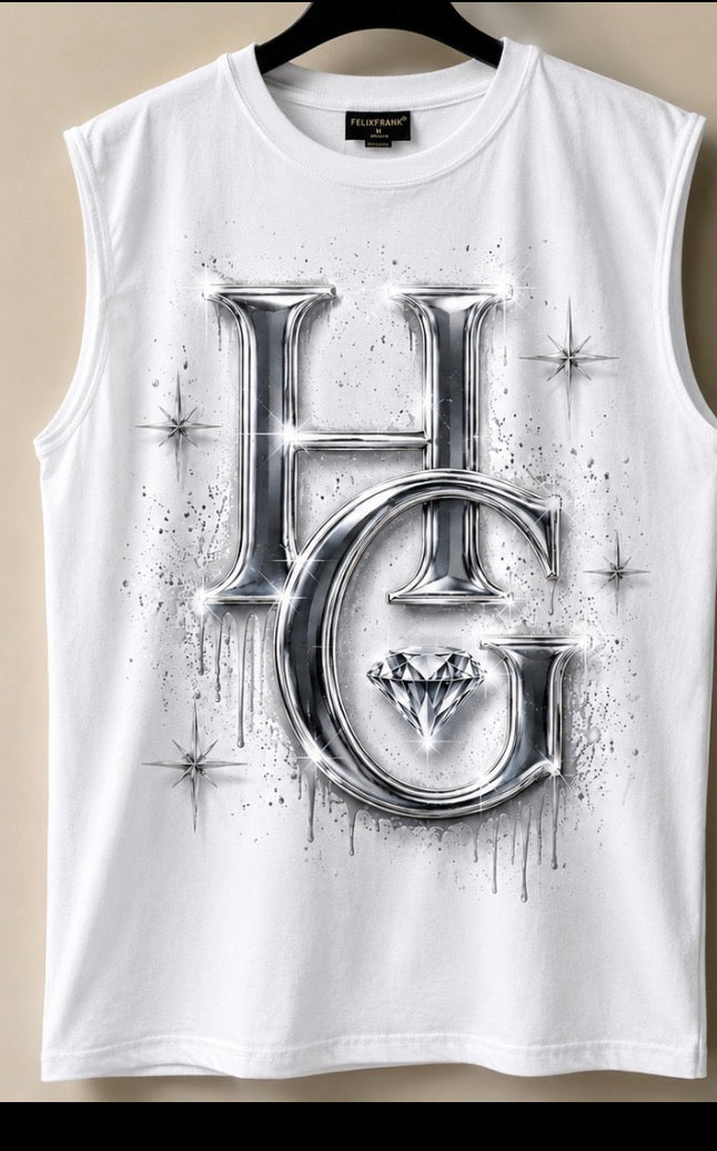 Chrome Diamond Sleeveless Tee